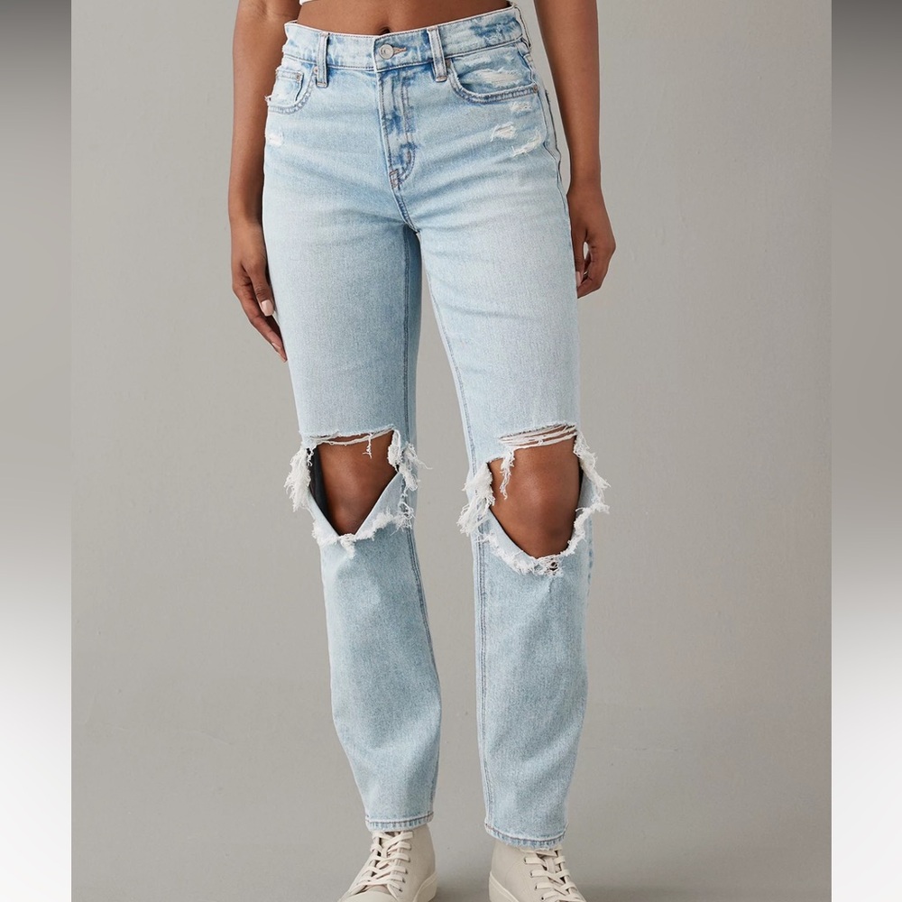 AE Super High Rise ankle straight